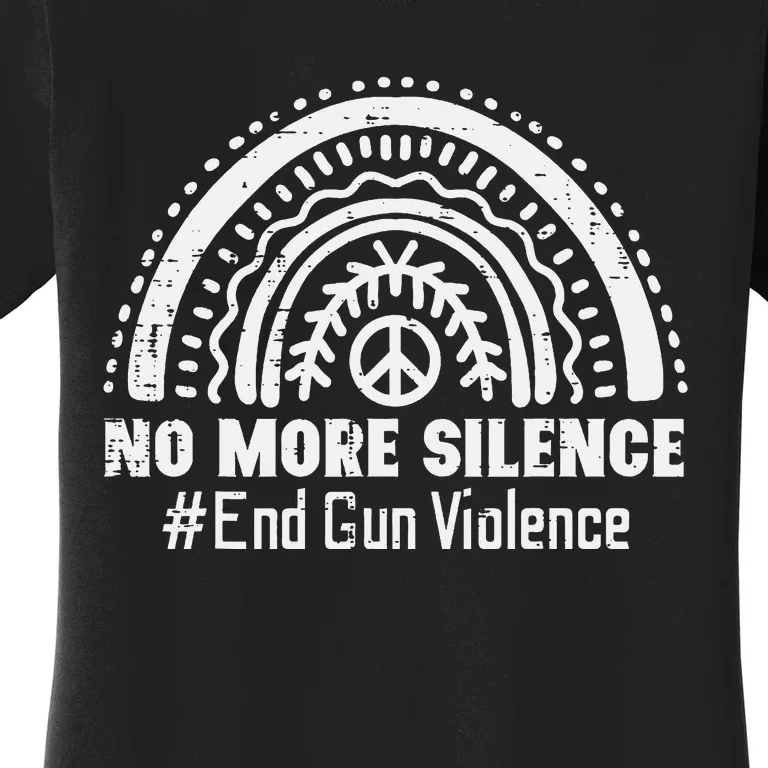 No More Silence End Gun Violence Awareness Month Orange Women's T-Shirt