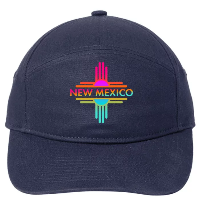 New Mexico State Zia Symbol Design Great Gift 7-Panel Snapback Hat