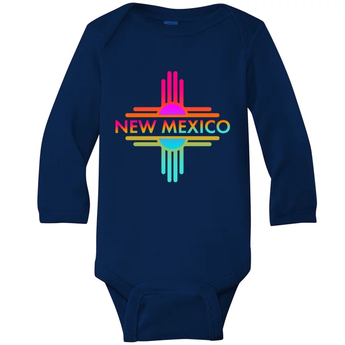 New Mexico State Zia Symbol Design Great Gift Baby Long Sleeve Bodysuit