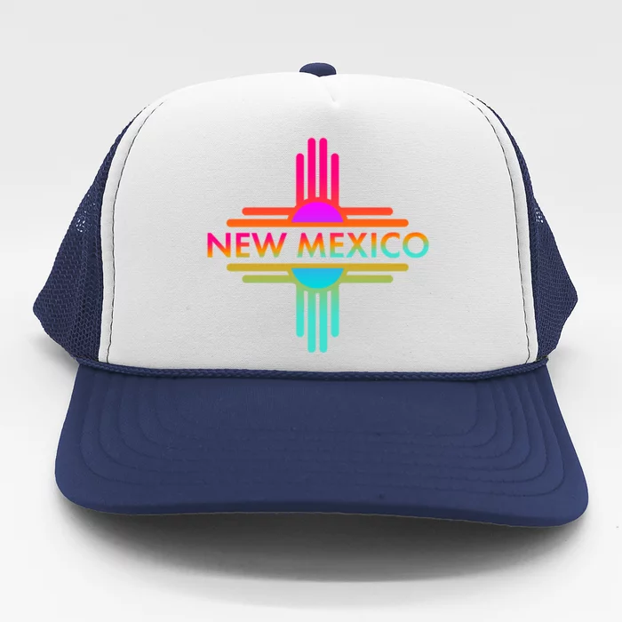 New Mexico State Zia Symbol Design Great Gift Trucker Hat