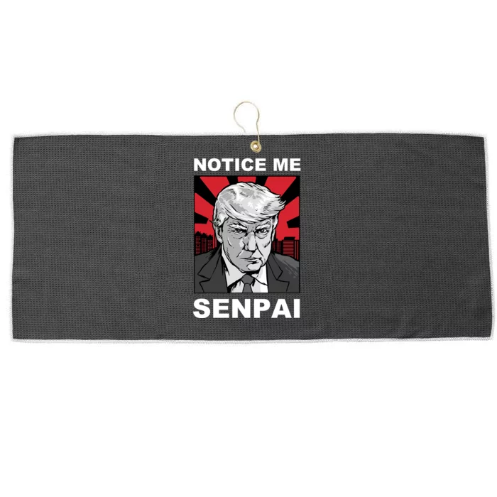 Notice Me Senpai Trump Large Microfiber Waffle Golf Towel