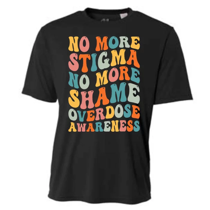 No More Stigma No More Shame Addiction Overdose Awareness Cooling Performance Crew T-Shirt