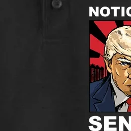 Notice Me Senpai Trump Dry Zone Grid Performance Polo