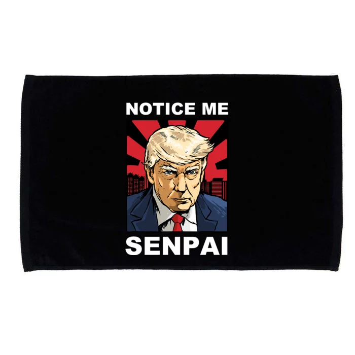 Notice Me Senpai Trump Microfiber Hand Towel