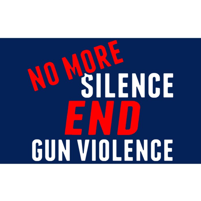 No More Silence End Gun Violence Pro Gun Control Bumper Sticker