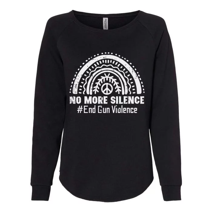 No More Silence End Gun Violence Awareness Month Orange Womens California Wash Sweatshirt