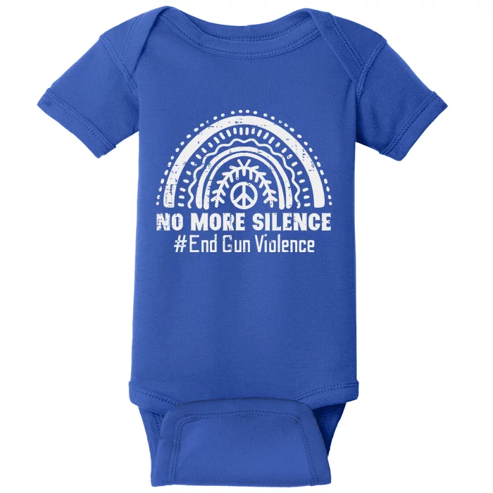 No More Silence End Gun Violence Awareness Month Orange Baby Bodysuit