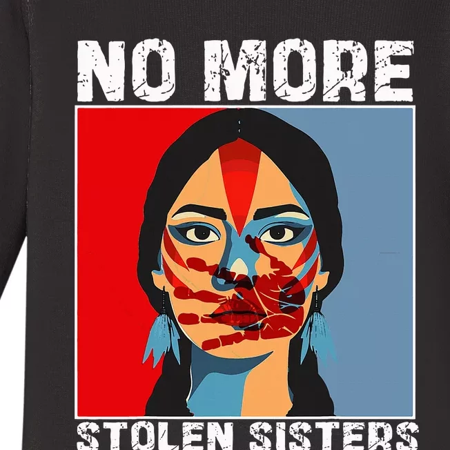 No More Stolen Sister Native American Mmiw Baby Long Sleeve Bodysuit