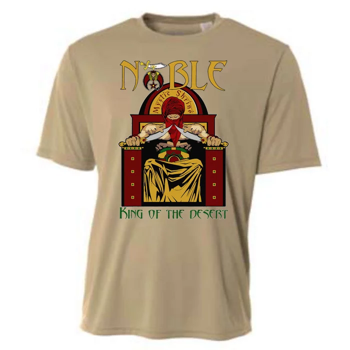 Noble Mystic Shrine King Of The Desert Shriner Fathers Day Cooling Performance Crew T-Shirt