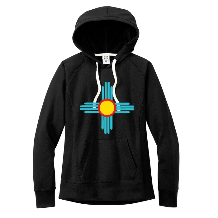 New Mexico State Zia Vintage Retromodern Design Women's Fleece Hoodie