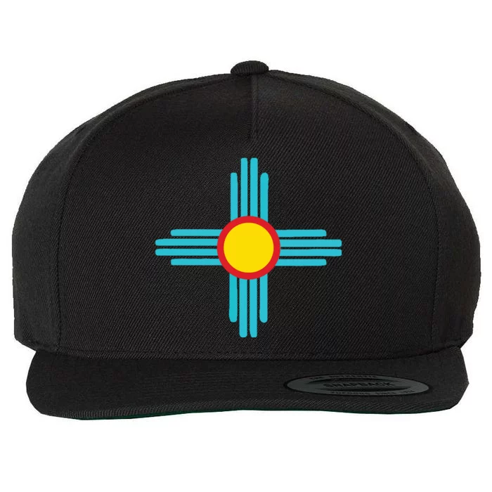 New Mexico State Zia Vintage Retromodern Design Wool Snapback Cap