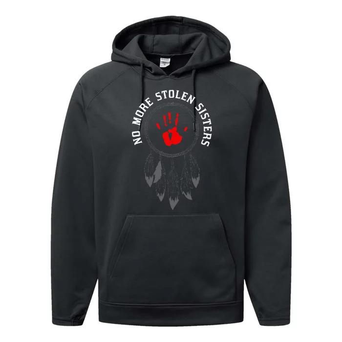 No More Stolen Sisters Missing And Murdered Indigenous Women Performance Fleece Hoodie