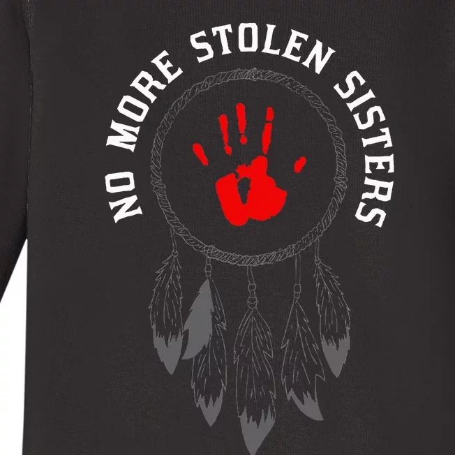 No More Stolen Sisters Missing And Murdered Indigenous Women Baby Long Sleeve Bodysuit