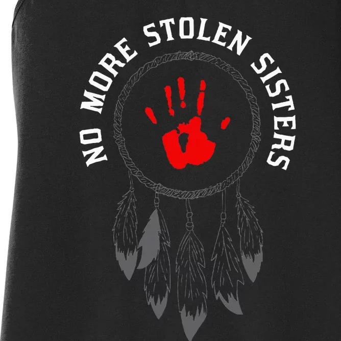 No More Stolen Sisters Missing And Murdered Indigenous Women Women's Racerback Tank