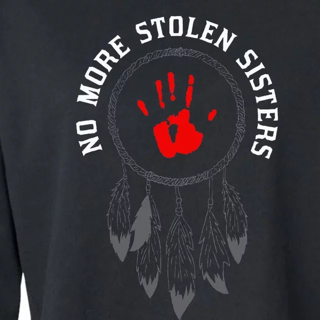 No More Stolen Sisters Missing And Murdered Indigenous Women Cropped Pullover Crew