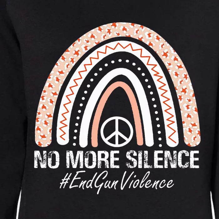 No More Silence End Gun Violence Awareness Month Orange Womens California Wash Sweatshirt