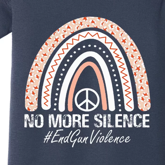 No More Silence End Gun Violence Awareness Month Orange Baby Bodysuit