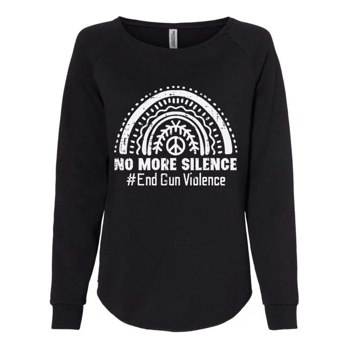 No More Silence End Gun Violence Awareness Month Orange Womens California Wash Sweatshirt