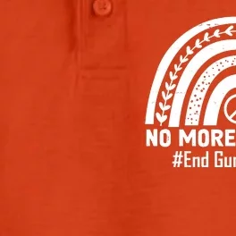 No More Silence End Gun Violence Peace Rainbow Dry Zone Grid Performance Polo