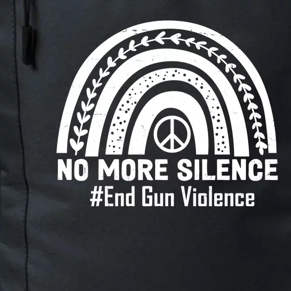 No More Silence End Gun Violence Peace Rainbow Daily Commute Backpack