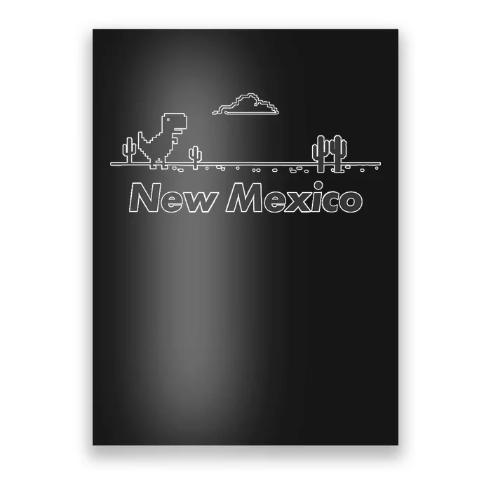 New Mexico State Dinosaur Design Poster