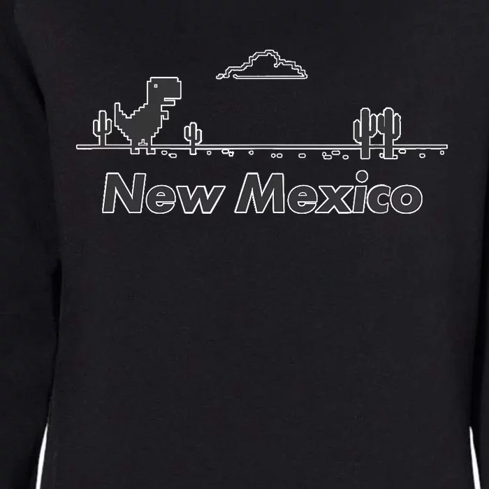 New Mexico State Dinosaur Design Womens California Wash Sweatshirt