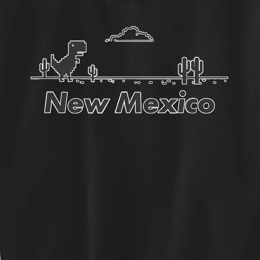 New Mexico State Dinosaur Design Kids Sweatshirt