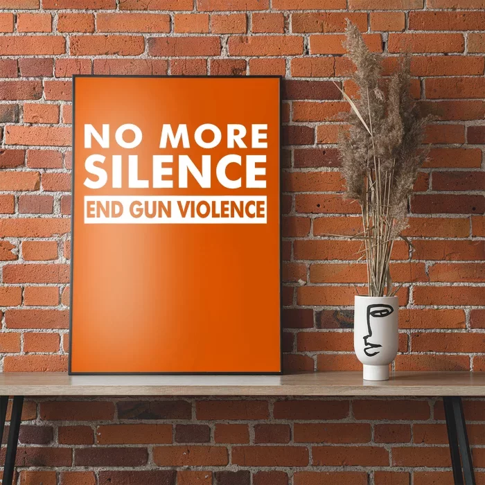 No More Silence End Gun Violence Anti Gun Poster