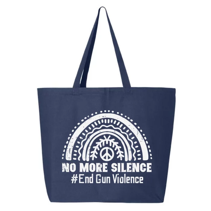 No More Silence End Gun Violence Awareness Month Orange 25L Jumbo Tote