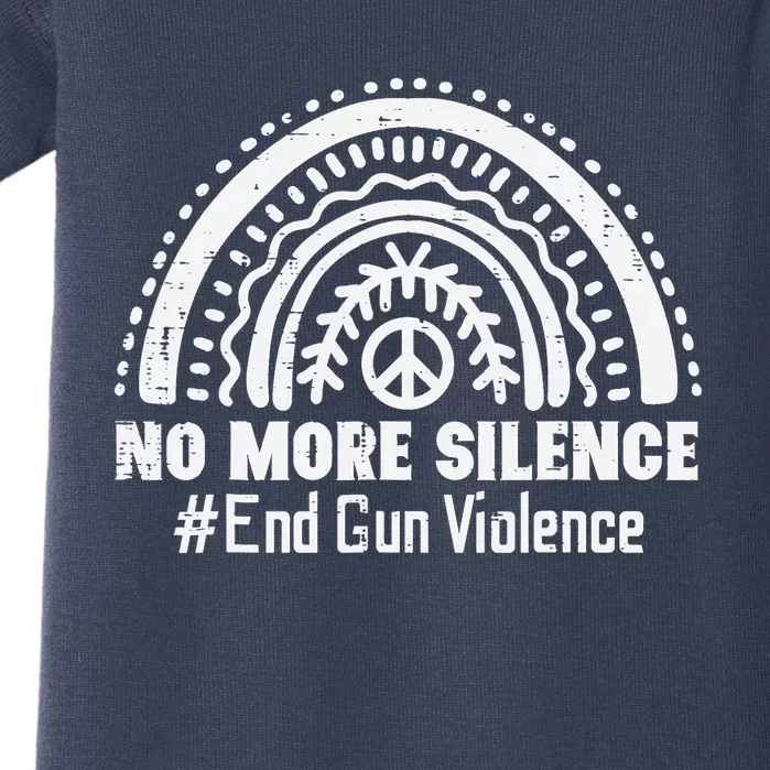 No More Silence End Gun Violence Awareness Month Orange Baby Bodysuit