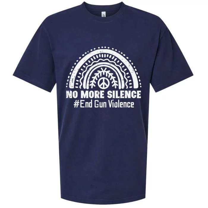 No More Silence End Gun Violence Awareness Month Orange Sueded Cloud Jersey T-Shirt