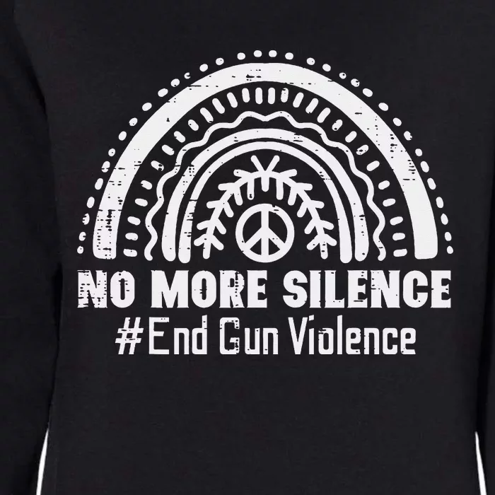 No More Silence End Gun Violence Awareness Month Orange Womens California Wash Sweatshirt