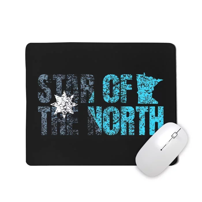 New Minnesota State Flag Mn Star Of The North Map Mousepad