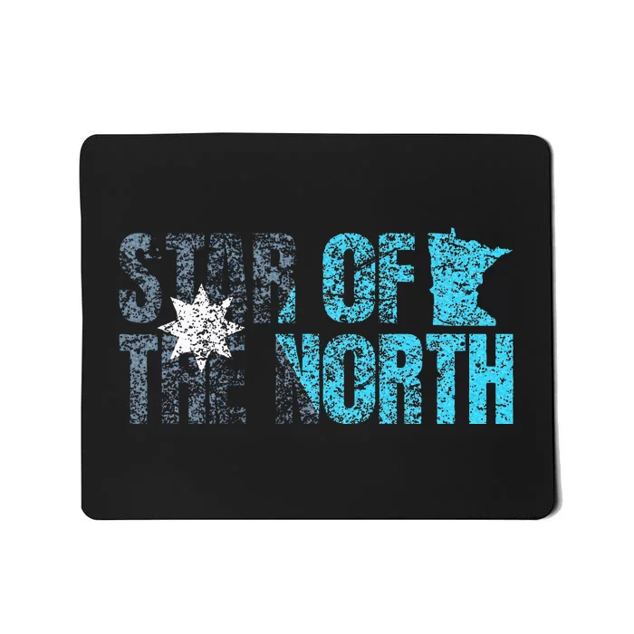 New Minnesota State Flag Mn Star Of The North Map Mousepad