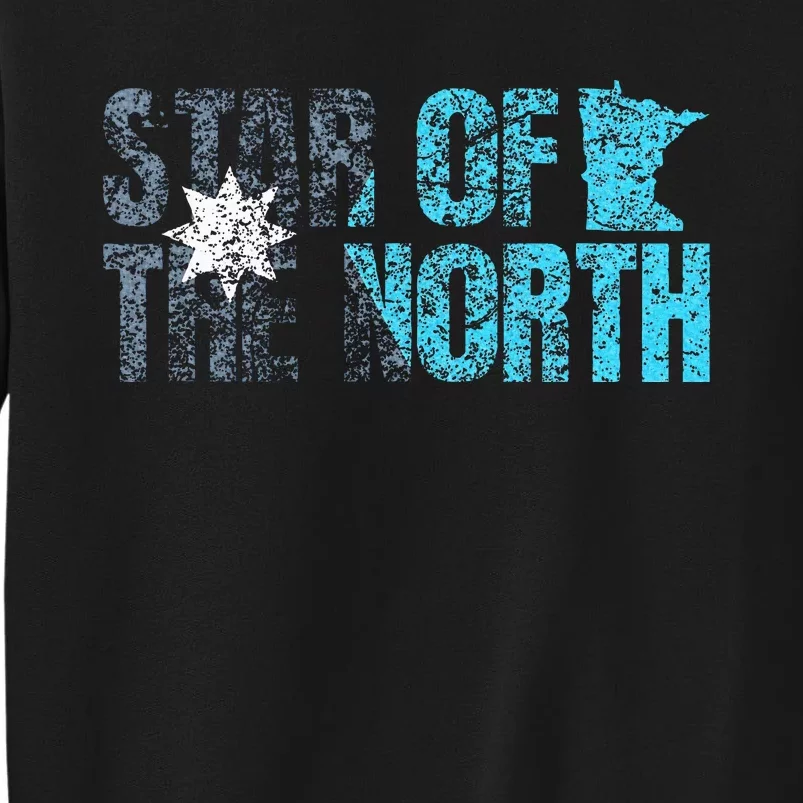 New Minnesota State Flag Mn Star Of The North Map Tall Sweatshirt