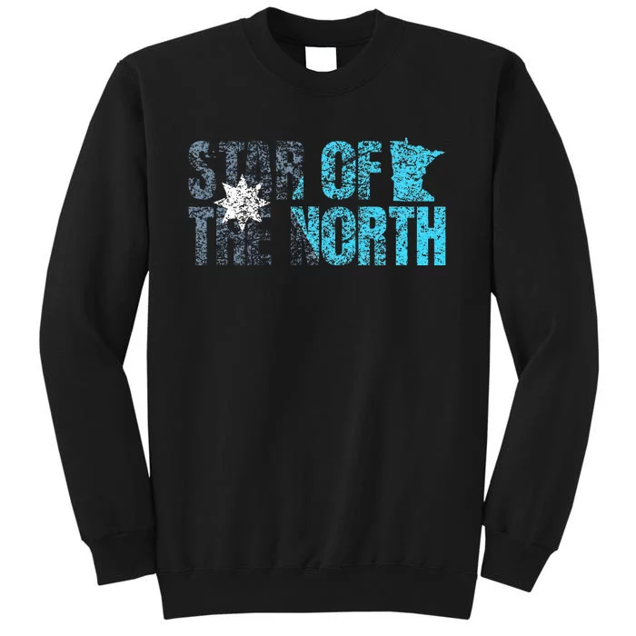 New Minnesota State Flag Mn Star Of The North Map Tall Sweatshirt