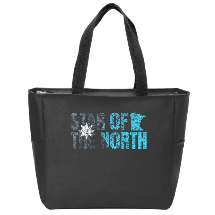 New Minnesota State Flag Mn Star Of The North Map Zip Tote Bag