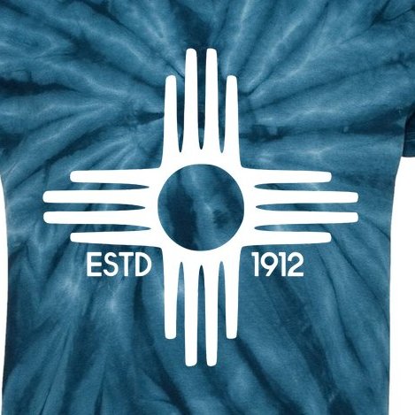 New Mexico State Flag Zia Symbol Kids Tie-Dye T-Shirt