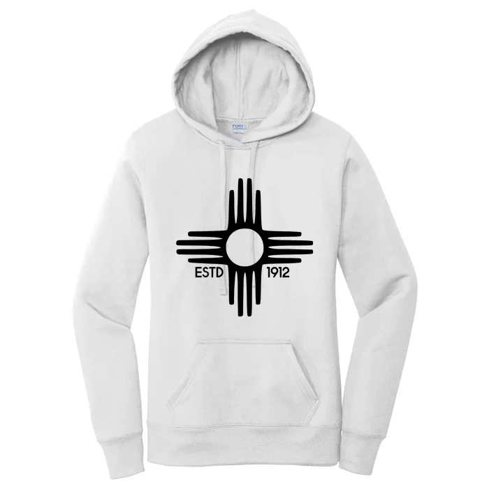 New Mexico State Flag Zia Symbol Women's Pullover Hoodie