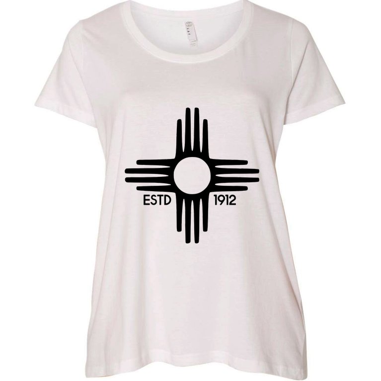 New Mexico State Flag Zia Symbol Women's Plus Size T-Shirt