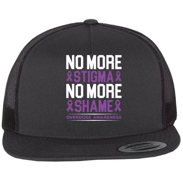 No More Stigma No More Shame Addiction Flat Bill Trucker Hat