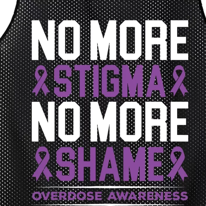 No More Stigma No More Shame Addiction Mesh Reversible Basketball Jersey Tank