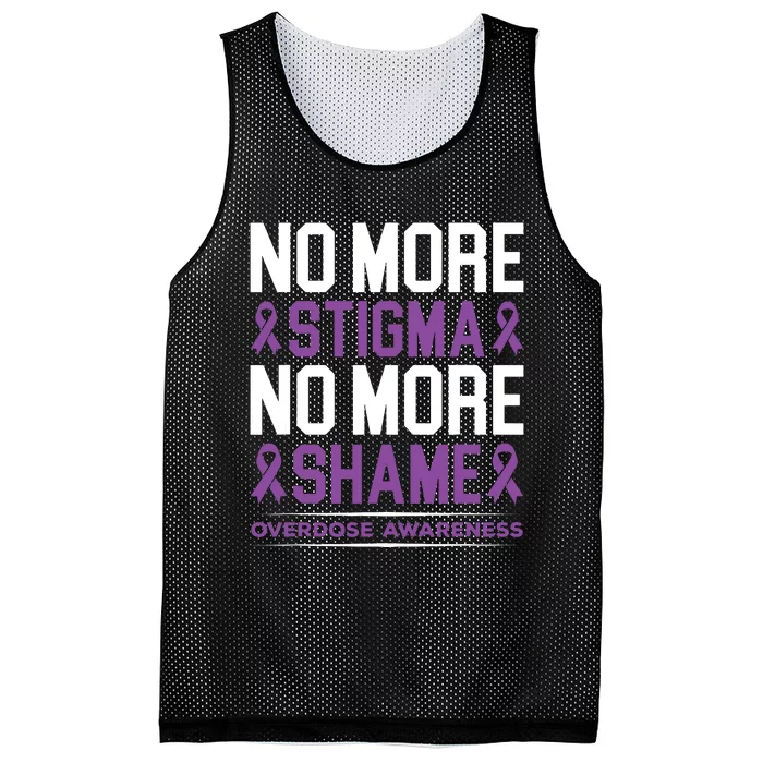 No More Stigma No More Shame Addiction Mesh Reversible Basketball Jersey Tank