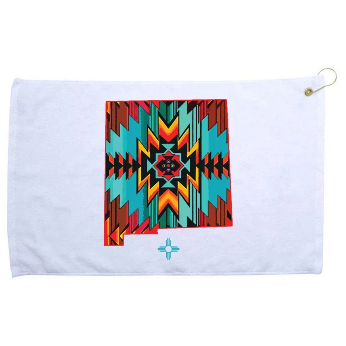 New Mexico State Floral Design Southwest Nm Zia Art Grommeted Golf Towel