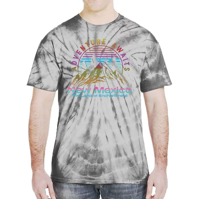 New Mexico State Retro Vintage Outdoors Nm Mountains Tie-Dye T-Shirt