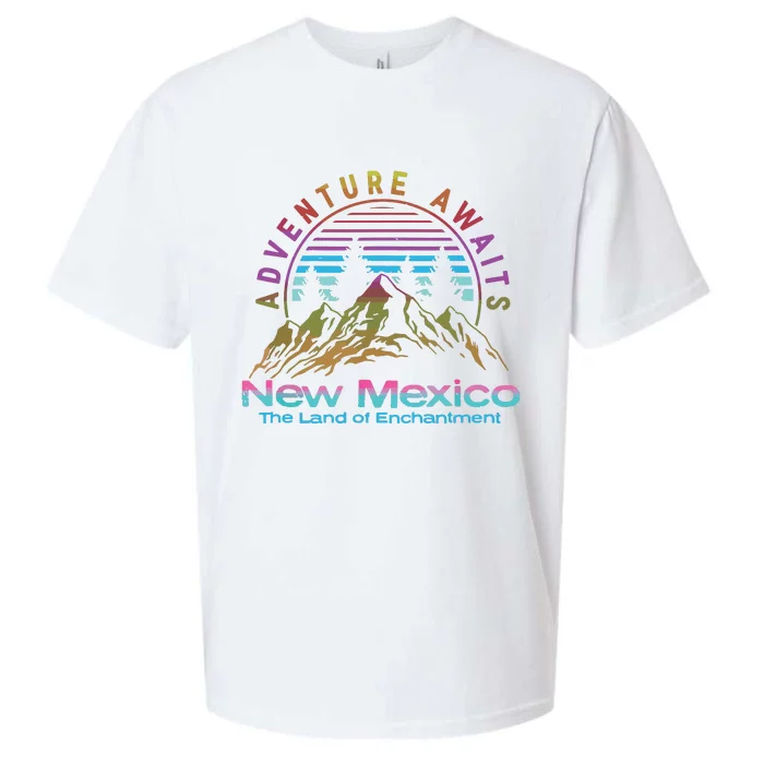 New Mexico State Retro Vintage Outdoors Nm Mountains Sueded Cloud Jersey T-Shirt