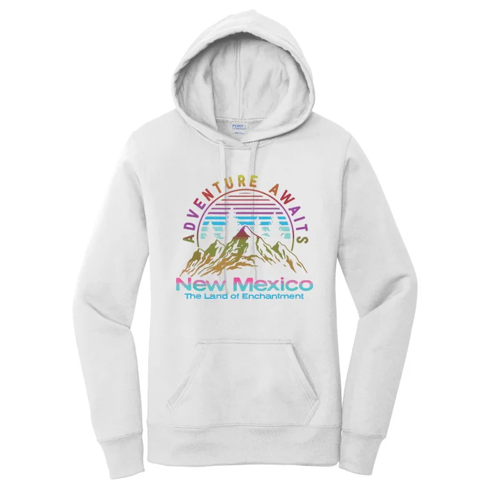 New Mexico State Retro Vintage Outdoors Nm Mountains Women's Pullover Hoodie