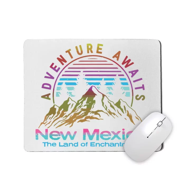 New Mexico State Retro Vintage Outdoors Nm Mountains Mousepad