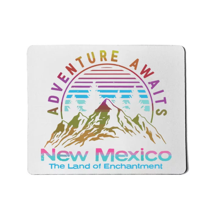 New Mexico State Retro Vintage Outdoors Nm Mountains Mousepad