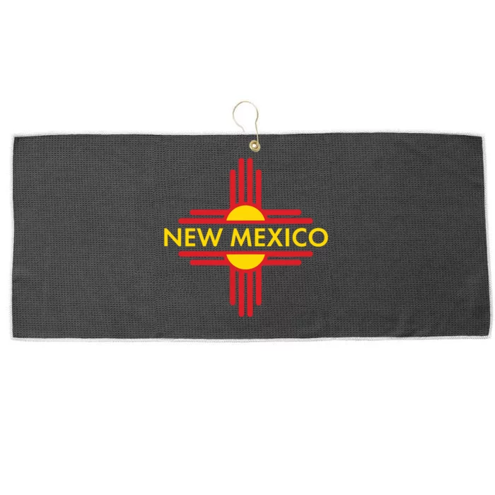 New Mexico State Zia Symbol Design Large Microfiber Waffle Golf Towel